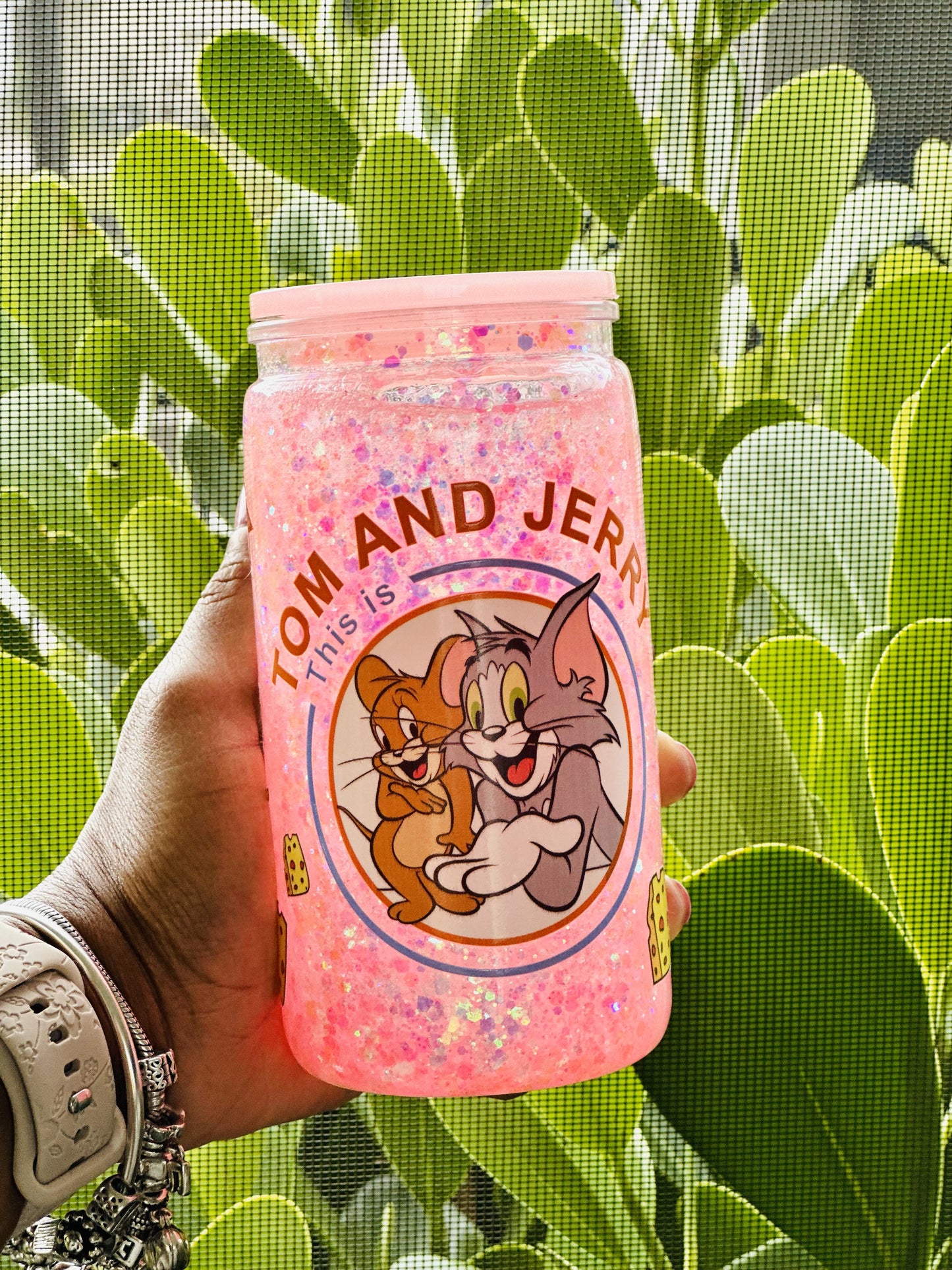 Tom & Jerry Chaos in a Snowglobe Tumbler