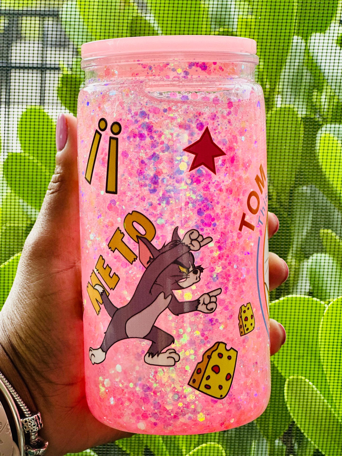 Tom & Jerry Chaos in a Snowglobe Tumbler