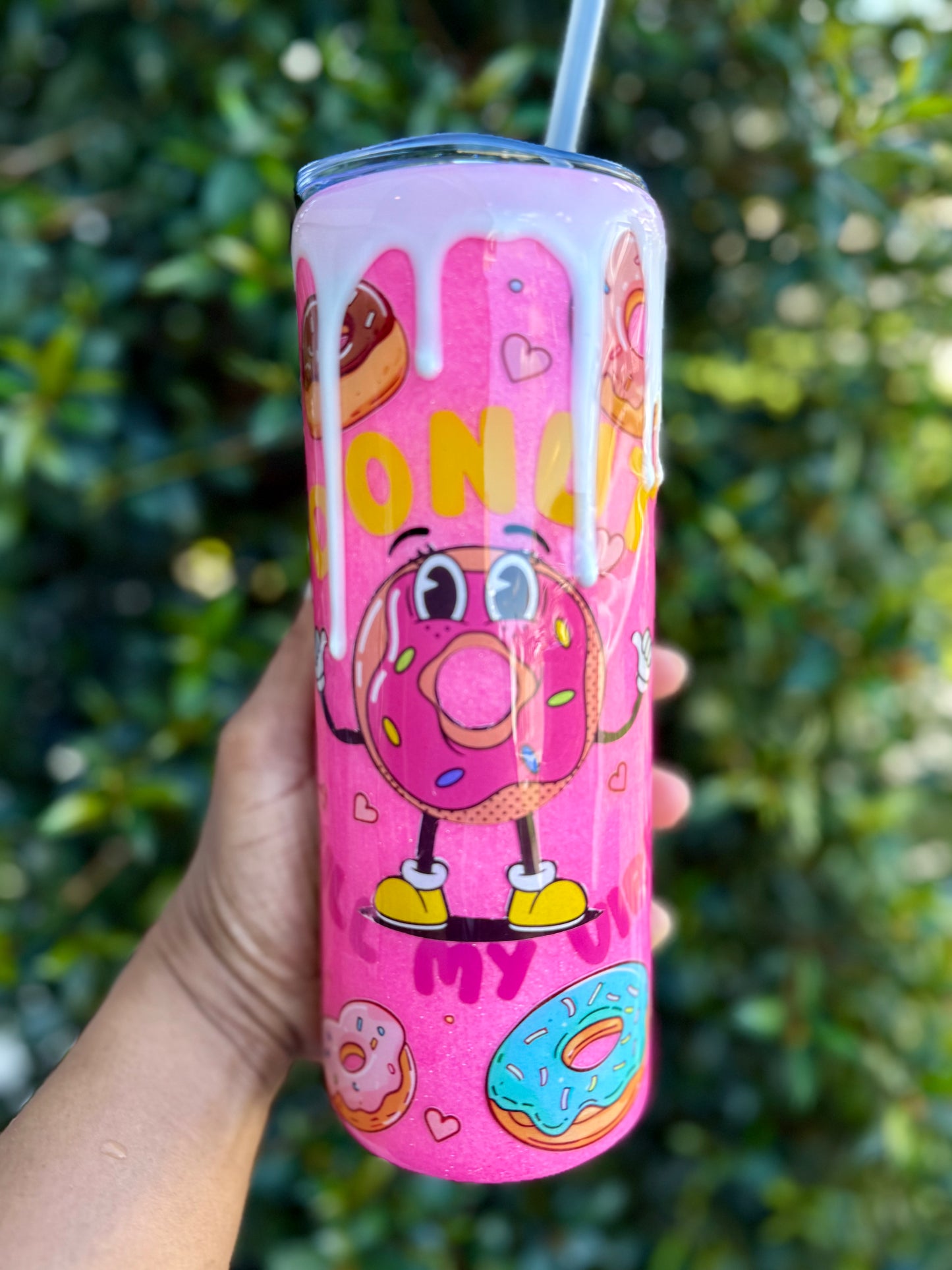 Donut kill my vibe 20oz tumbler with drip
