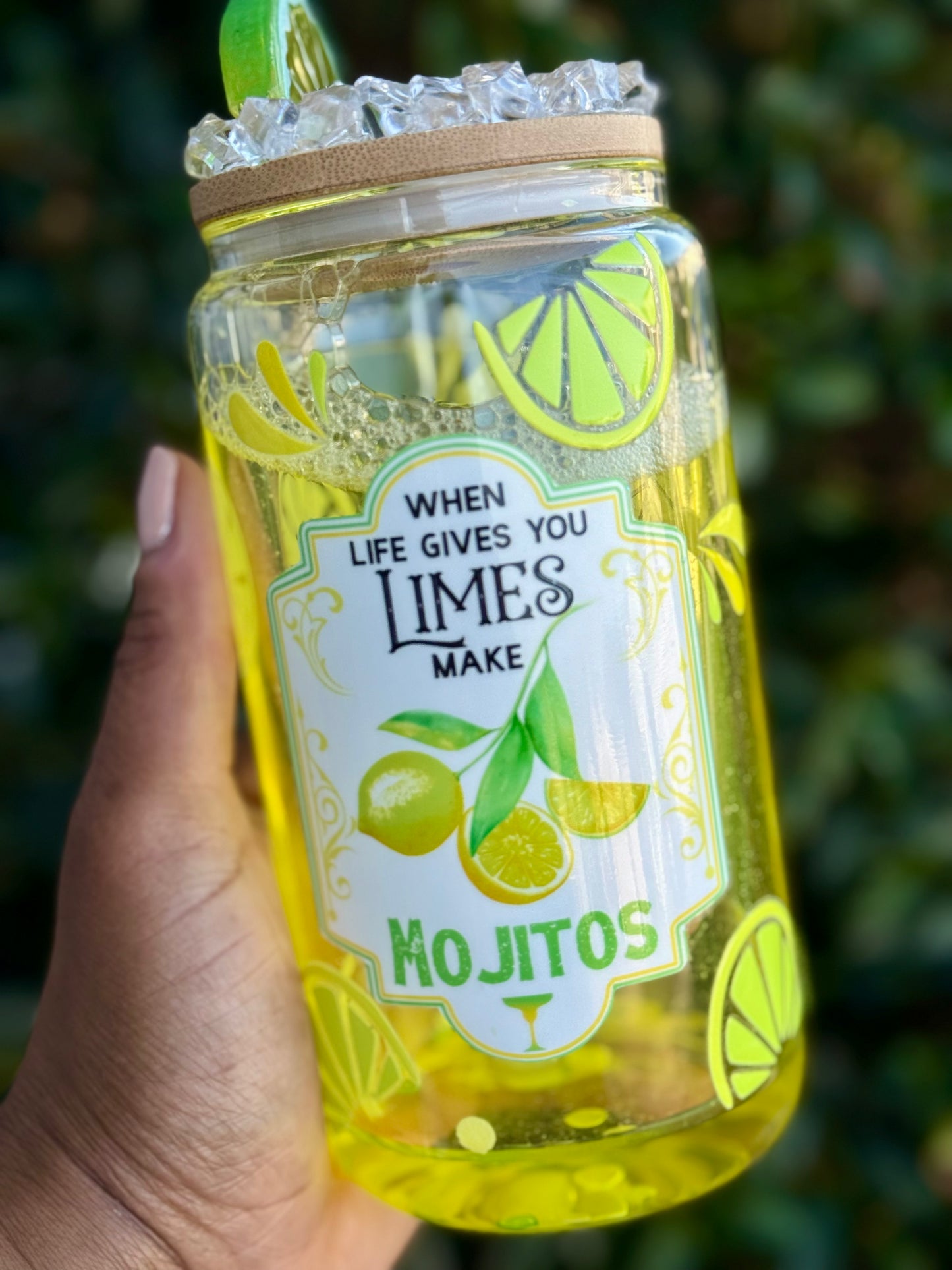 16oz Mojitos Glass Snow Globe