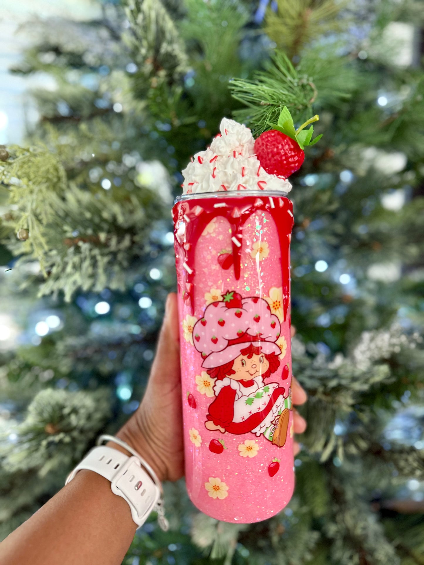Strawberry Shortcake 20oz Tumbler with drip and whip