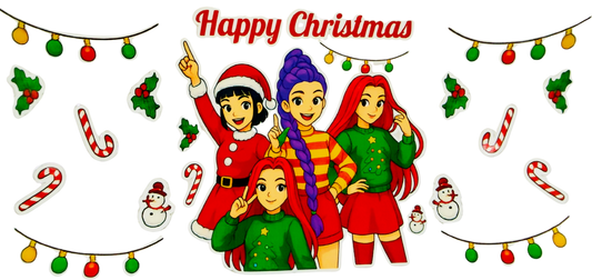 Christmas K-Pop Huntrix UVDTF Wrap Decal