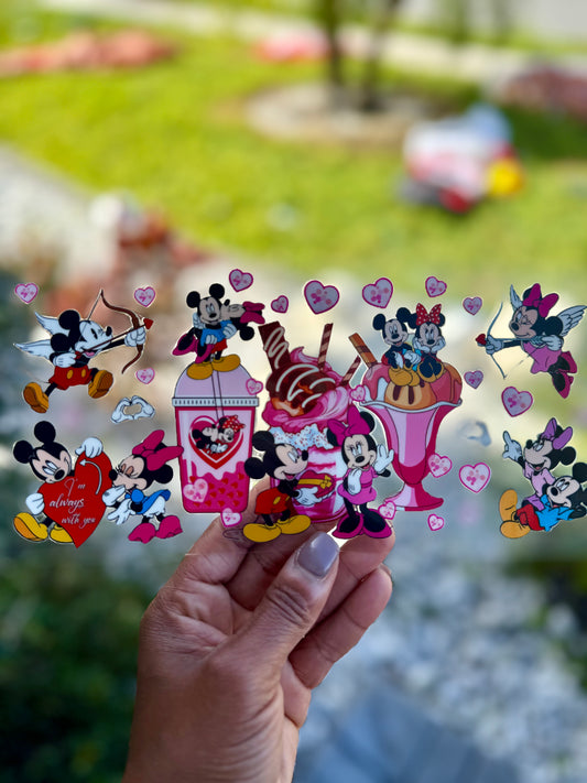 Valentine Cartoon Couple UV DTF Transfer