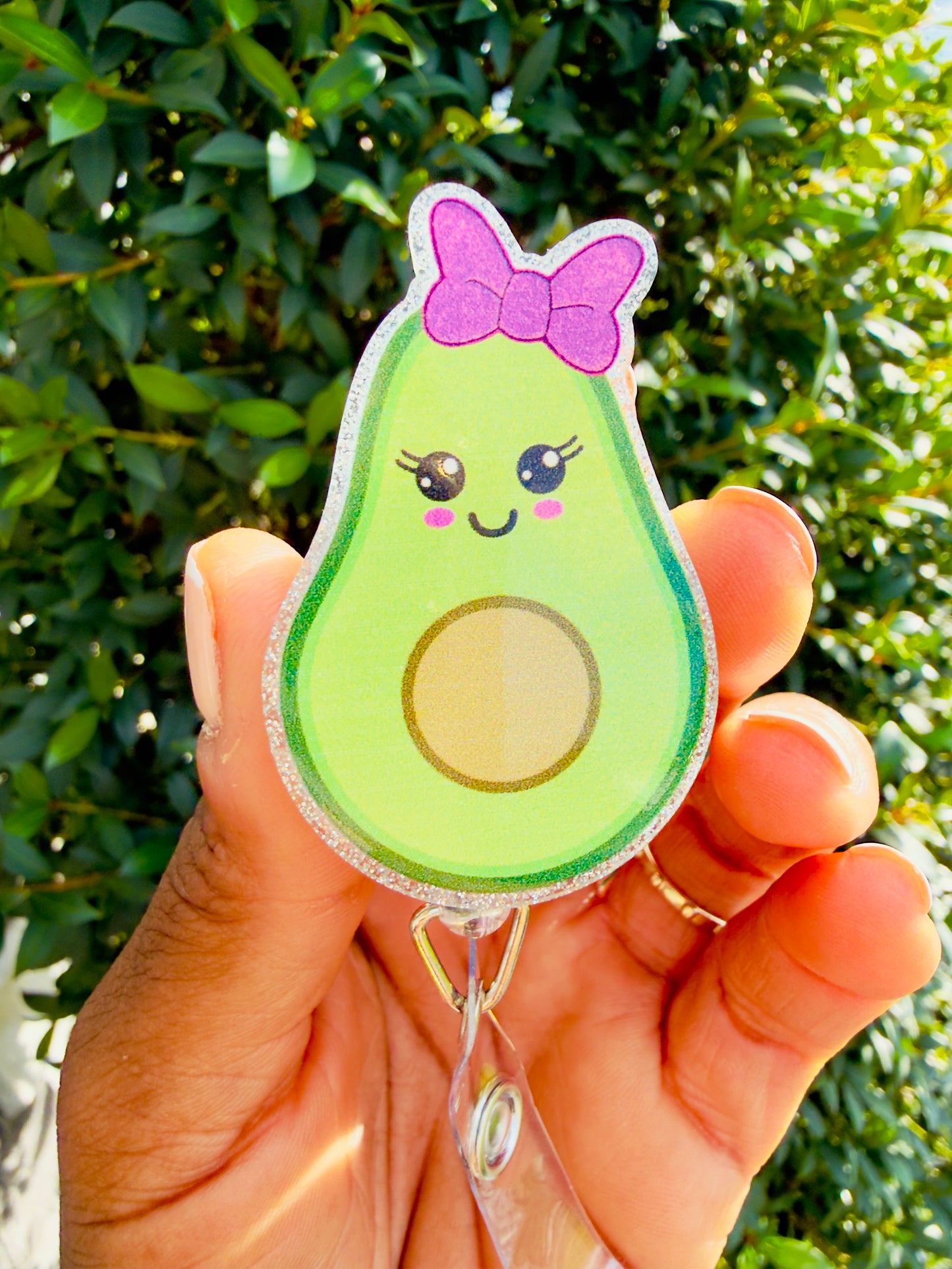 Cute Avocado Badge Reel