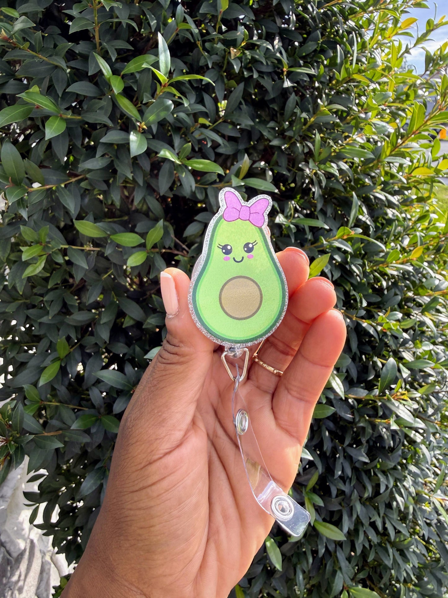 Cute Avocado Badge Reel