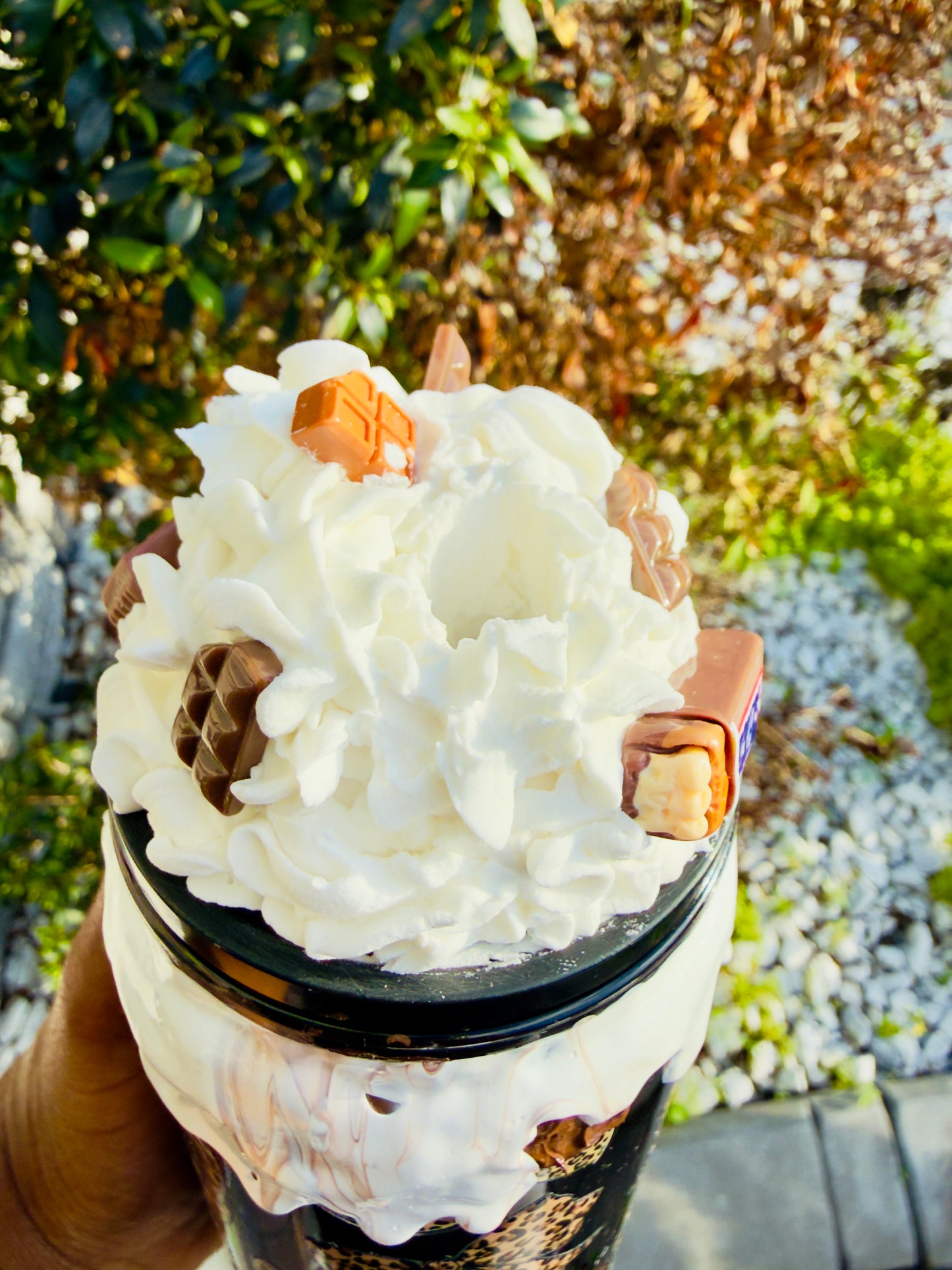 Snickers Tumbler | Leopard Print Personalized Tumbler | Candy Bar Tumbler Gift