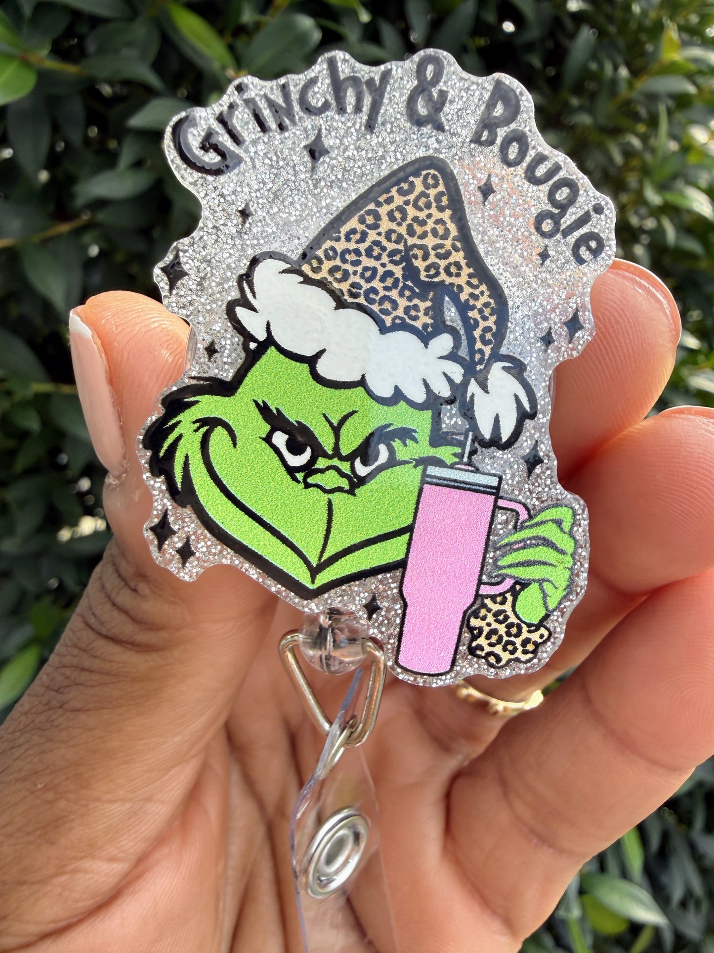 Grinchy & Bougie Badge Reel