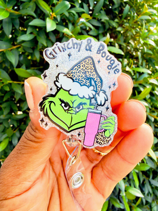 Grinchy & Bougie Badge Reel