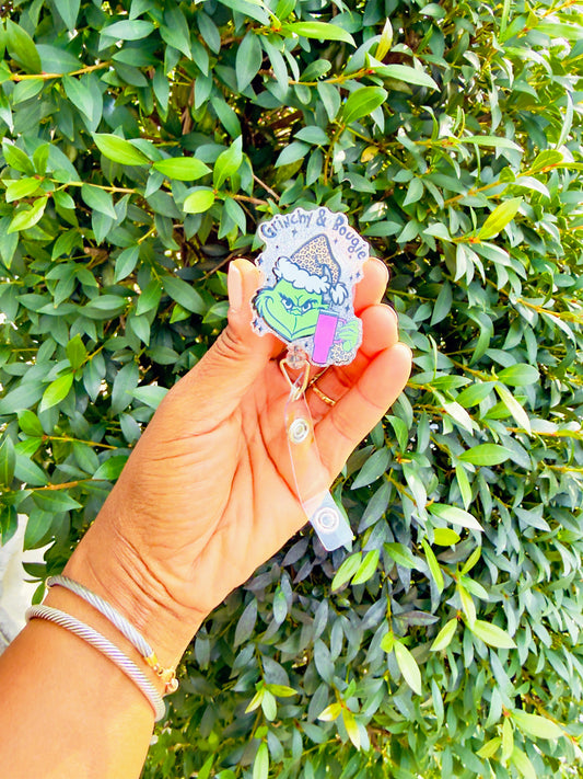 Grinchy & Bougie Badge Reel