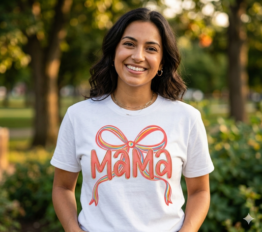 Mama Bow DTF Transfer - Ready to Press