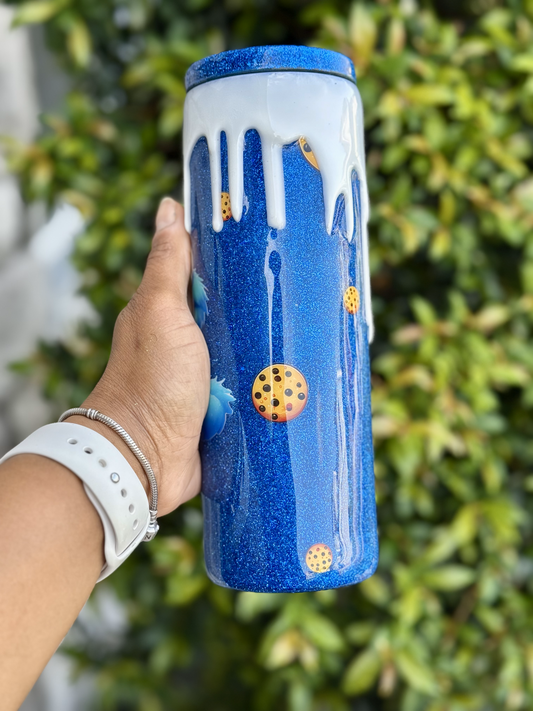 Cookie Monster 20oz Tumbler – Sweet Sips Ahead!