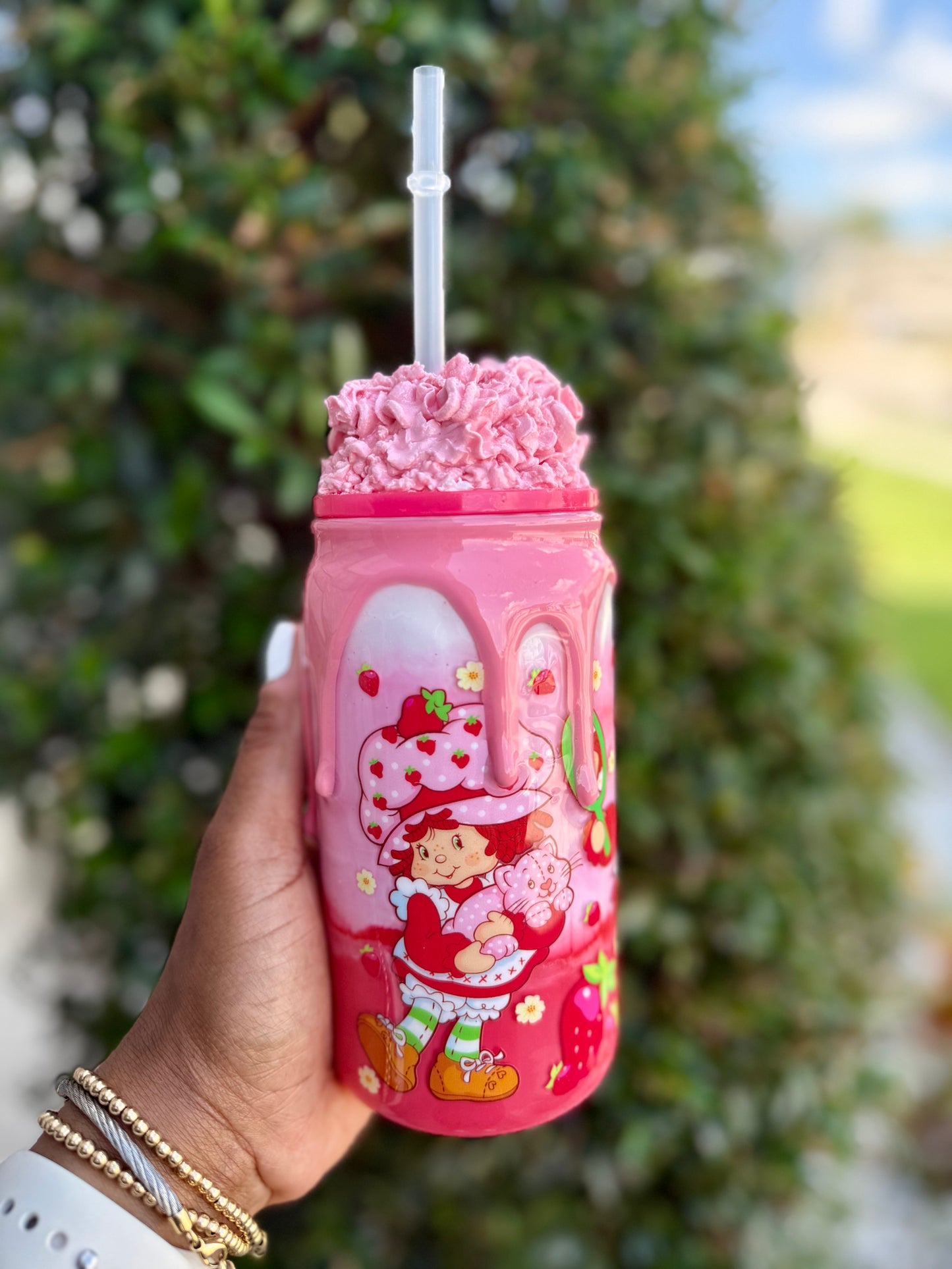 Strawberry Shortcake Snowglobe Tumbler