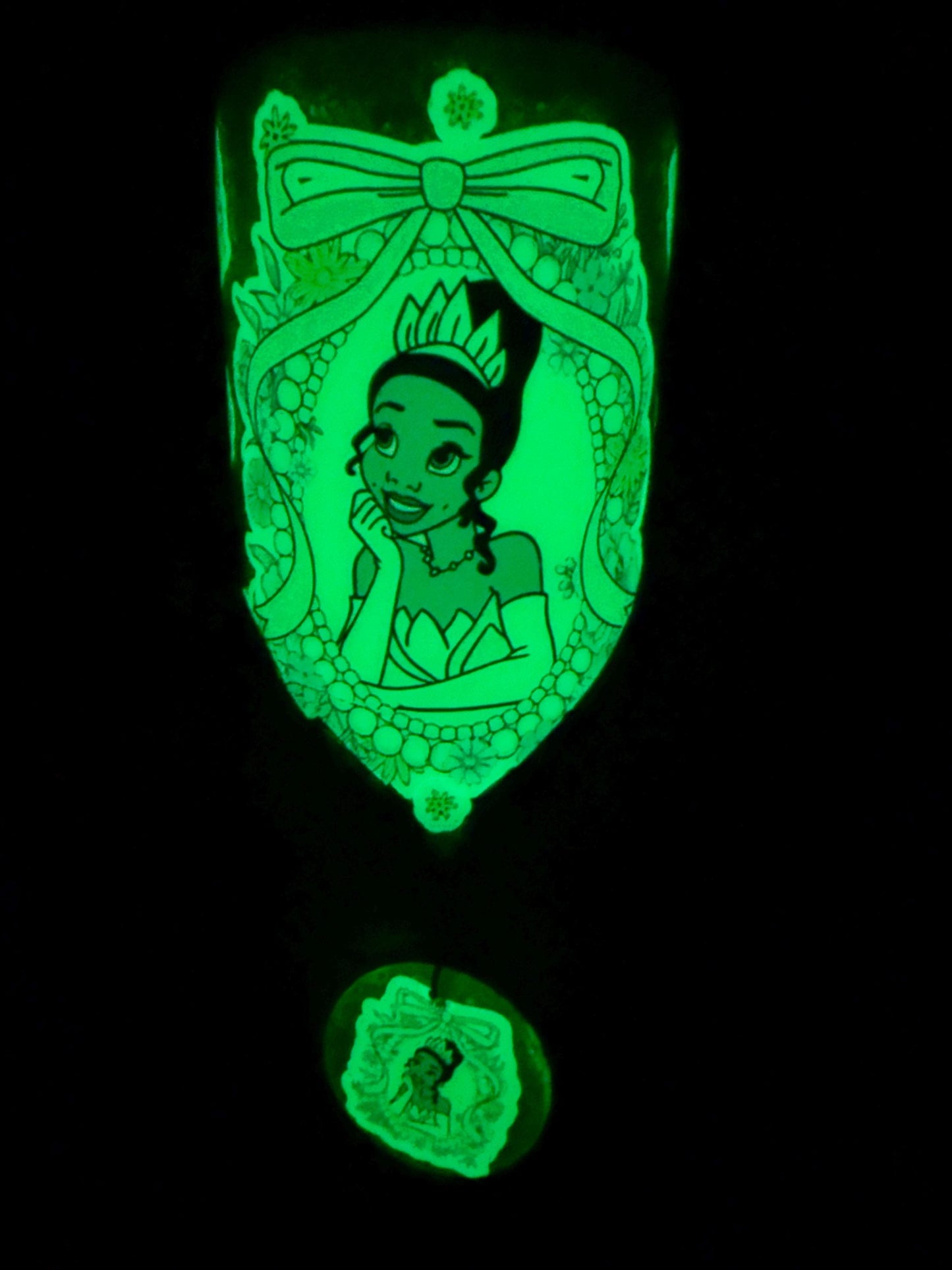 Princess Tiana Floral Bow Tumbler