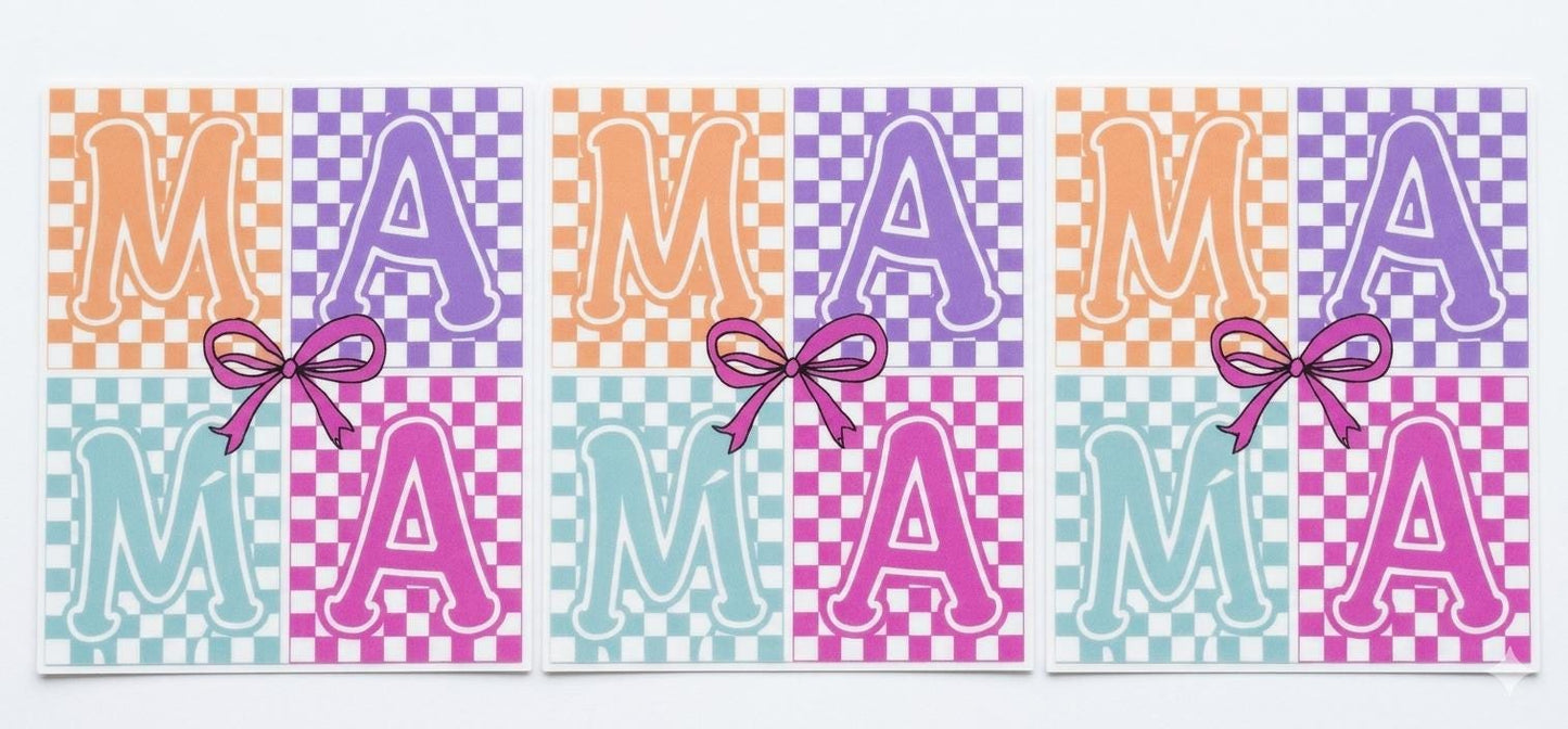 Mama UV DTF Wrap for 16oz Libbey Glass |