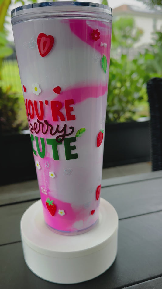 Berry Adorable 24oz Tumbler