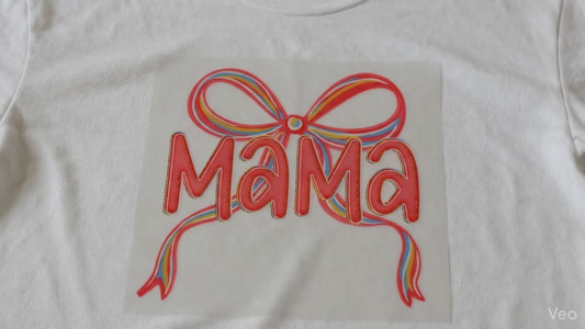 Mama Bow DTF Transfer - Ready to Press