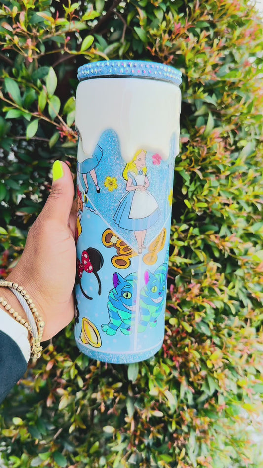 Alice in Wonderland 20 oz Stainless Tumbler