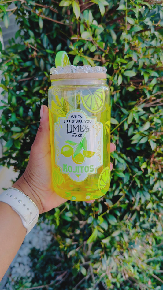 16oz Mojitos Glass Snow Globe